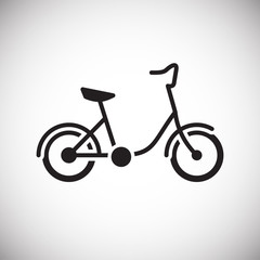 Poster - Bicycle icon on background for graphic and web design. Simple vector sign. Internet concept symbol for website button or mobile app.