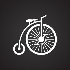 Poster - Bicycle icon on background for graphic and web design. Simple vector sign. Internet concept symbol for website button or mobile app.