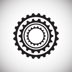 Poster - Bicycle star icon on background for graphic and web design. Simple vector sign. Internet concept symbol for website button or mobile app.