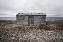 An Old Fishing House On The Atlantic Shores; Bear Cove, Newfoundland And Labrador, Canada