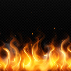 Sticker - Fire Flame Realistic Background