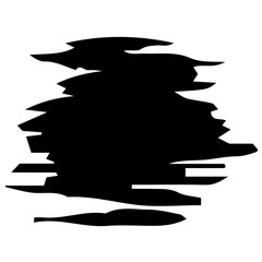 Poster - Black stain. Dark background. Grunge splatter background. Liquid stains isolated. Ink stain design. Vector illustration