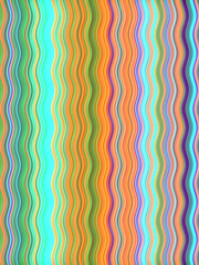 Aufkleber - Colored Wavy Background. Dynamic Effect. Design Template. Modern Pattern. 3d rendering