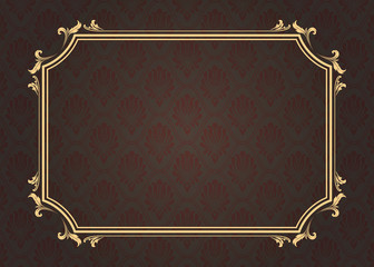 Wall Mural - decorative frame in vintage style