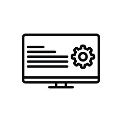 black line icon for programmatic