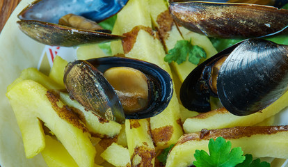 Sticker - Belgian Moules frites