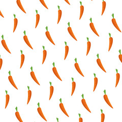 Canvas Print - fresh carrots vegetables pattern