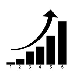 Leinwandbilder - Vector growing graph icon