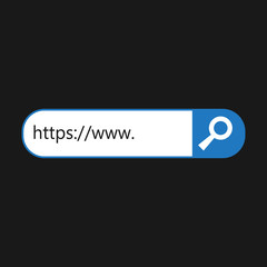 Leinwandbilder - Search Bar vector icon.