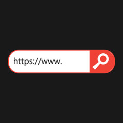 Leinwandbilder - Search Bar vector icon.