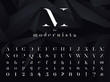 © paul_craft - Modernista. Ultra modern minimalistic font, typeface for your logo, poster, book cover or any graphic design project. Vector illustration.