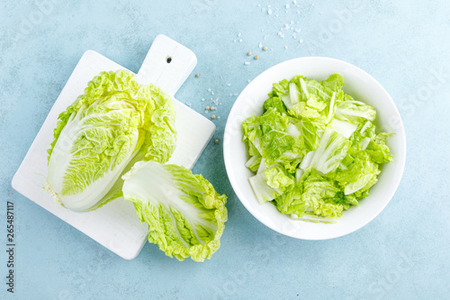 Fresh chinese napa cabbage salad Tableau sur Toile
