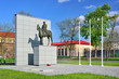 Monument of Marshal Jozef Pilsudski on the horse  in Nowy Sacz, Poland