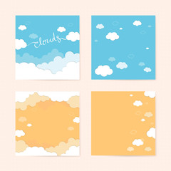 Poster - Sky with clouds pattern