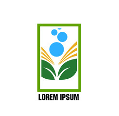 Sticker - leaf logo icon for good farm company