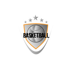 Canvas Print - basket ball team logo icon