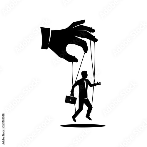 Manipulation concept black icon Buy this stock vector and explore