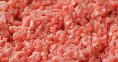 Canvas Print - Raw fresh minced beef