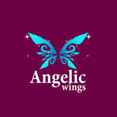 Poster - angelic wings logo icon