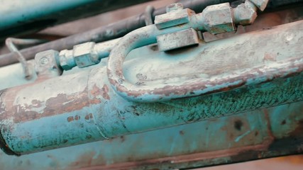 Wall Mural - Close Up Of Old Rusty And Dirty machine parts