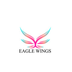 Poster - eagle wings logo icon