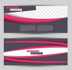 banner for advertisement. flyer design or web template set. vector illustration commercial promotion