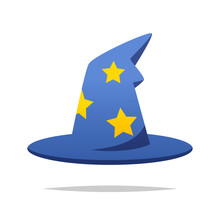 Wizard Hat Vector Isolated Illustration