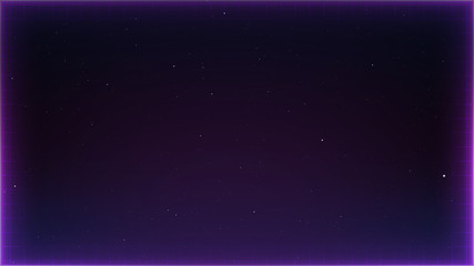 Aufkleber - Retro Sci-Fi Background Futuristic landscape of the 80`s. Digital Cyber Surface. Suitable for design in the style of the 1980`s