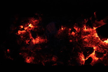 Hot coals in the night