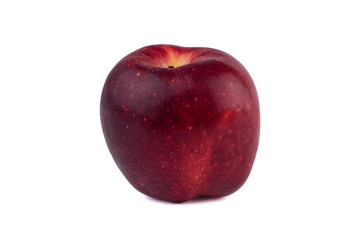 Wall Mural - Fresh red apple isolated on white background.