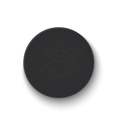 Hockey puck isolated on white background. Vector illustration