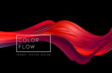 Abstract colorful vector background, color flow liquid wave for design brochure, website, flyer.