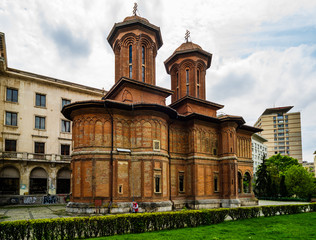 Wall Mural - Bucharest, Romania - 2019. The Kretzulescu Church (Biserica Kretzulescu) in Bucharest, Romania.