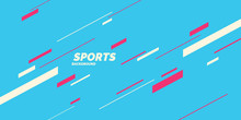Modern Colored Poster For Sports. Vector Graphics