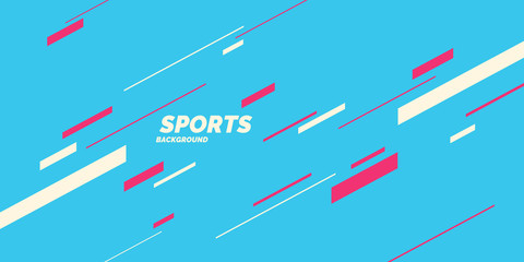 Poster - modern colored poster for sports. vector graphics