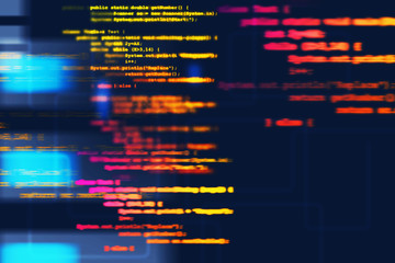 Poster - Abstract code lines background