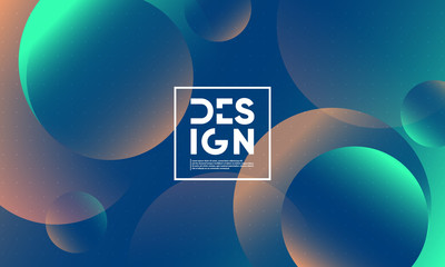 Poster - Minimal geometric background. Dynamic shapes composition. Eps10 vector.