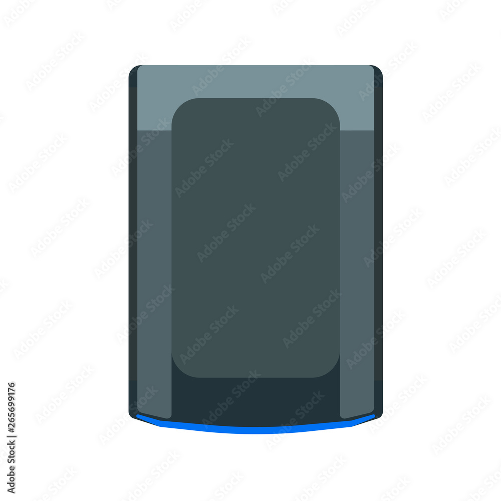 Scanner top view vector icon digital flat device business. Office ...