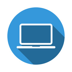 Fototapete - Computer icon in trendy flat style. Modern PC icon for web, app and UI design