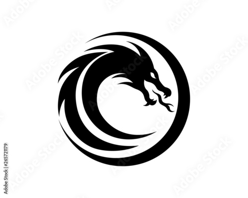 lion, head, power, king, logo, wildlife, leo, wolf, black, illustration, predato Obraz na płótnie