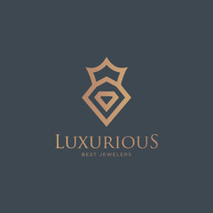 Wall Mural - Luxurious Best Jewelers Logo - Vector logo template