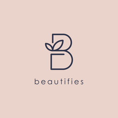 Wall Mural - Beauty B Logo - Vector logo template