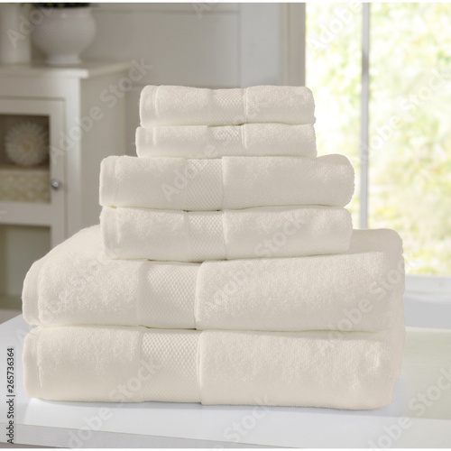Cuadros en Lienzo Cotton terry towel set. Dobby border towel set