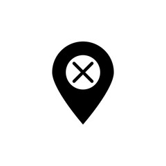 Poster - placeholder icon. Simple glyph, flat vector of Location icons for UI and UX, website or mobile application