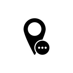 Poster - location, GPS, loading icon. Simple glyph, flat vector of Location icons for UI and UX, website or mobile application