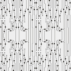Leinwandbilder - Vector circuit board illustration. Abstract circuit board background