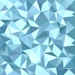 Poster - Light blue irregular triangle mosaic background