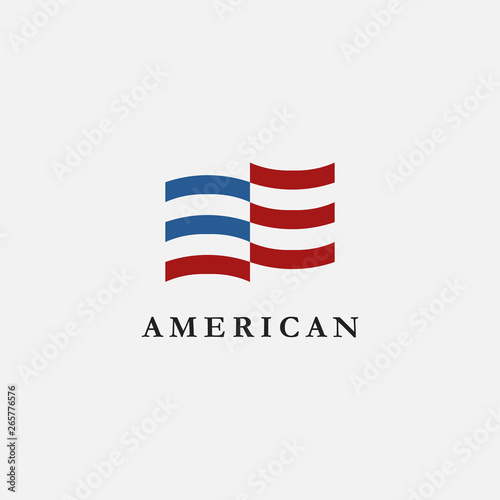 Abstract Simple United States Of America Flag Usa Flag American Flag Logo Icon Vector On White Background Buy This Stock Vector And Explore Similar Vectors At Adobe Stock Adobe Stock