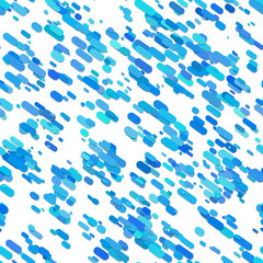 Poster - Abstract chaotic rounded stripe pattern background design