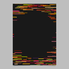 Poster - Abstract horizontal stripe background page template - vector border design